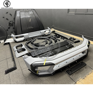 ชุดแต่งสไตล์ Topcar ทำจากคาร์บอนไฟเบอร์แบบแห้งบางส่วน สำหรับรถยนต์ Mercedes Benz G-Class W464 G63 G500 ปี 2019-2024 ชุดกันชนหน้า-หลัง ฝากระโปรง สปอยเลอร์ - Product Image 1
