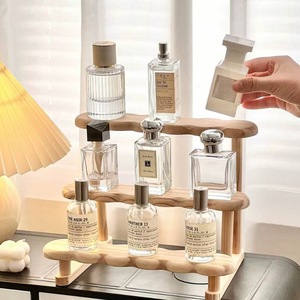 Support à parfums en bois DIY, rangement de cosmétiques pour la <span class=keywords><strong>maison</strong></span>, <span class=keywords><strong>décoration</strong></span> de table de maquillage de style chinois, livraison transfrontalière - Product Image 1