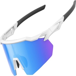 Gafas de Ciclismo Polarizadas para Ciclismo de Montaña - Protección UV400, Lentes Anti-Rayaduras, Lentes Intercambiables, Correa Ajustable - Product Image 1