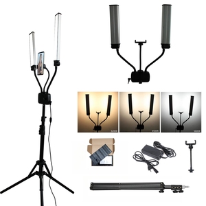 Kit de Iluminación LED para Estudio Fotográfico, 368 LED, Temperatura de Color Ajustable 3200K-5600K, Soporte de Luz de Aleación de Aluminio y Plástico, Bolsa, Luz Suave - Product Image 4