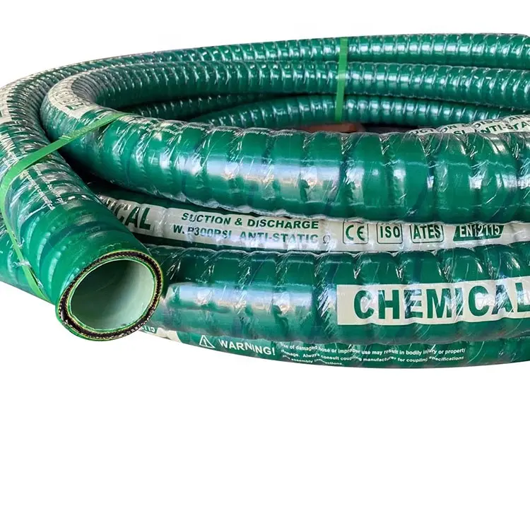 XLPE EPDM Chemical Delivery And Suction Rubber Hose UHMWPE Acid And Alkali Resistant Hose