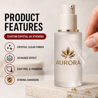 Autocollants de transfert cosmétiques personnalisés avec votre propre logo, décalcomanie de transfert pour pot de crème, bouteille, tube, emballage de produits de beauté et de soins de la peau