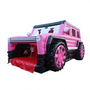 Château gonflable commercial en PVC rose <span class=keywords><strong>de</strong></span> haute qualité, thème <span class=keywords><strong>voiture</strong></span>, directement <span class=keywords><strong>de</strong></span> l'usine, pour adultes et enfants, idéal pour les locations <span class=keywords><strong>de</strong></span> jeux et <span class=keywords><strong>de</strong></span> fêtes. - Product Image 1