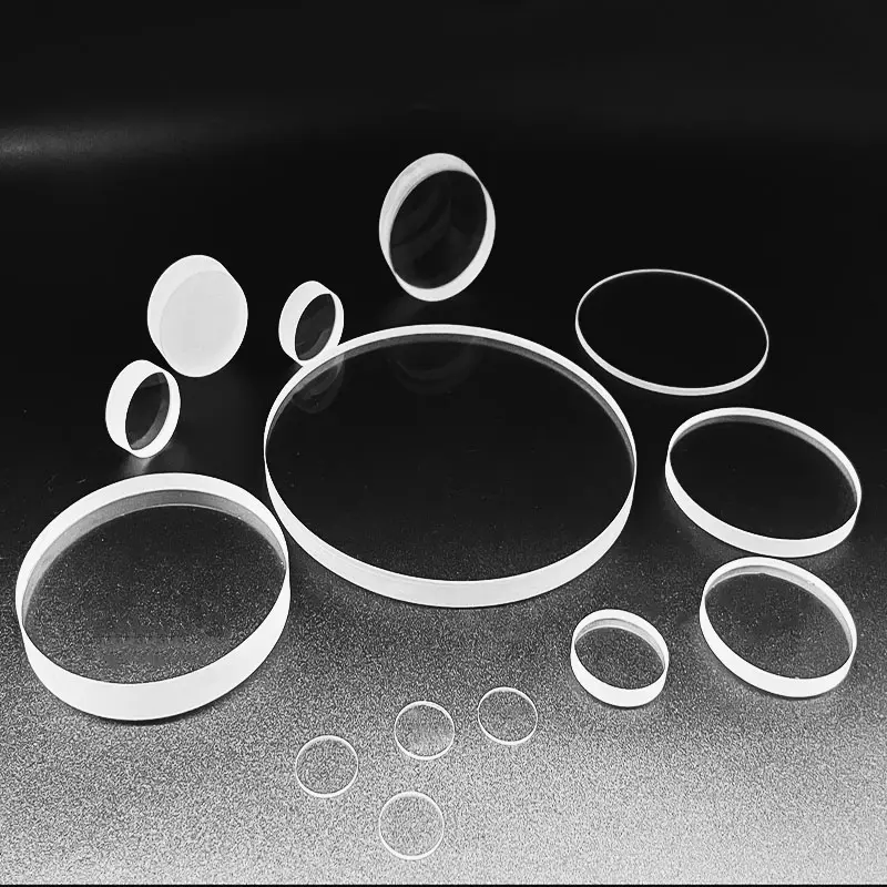 Customized fused silica high transmittance transparent UV quartz sheet round quartz glass plate