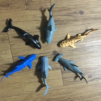 Fabricant en vente directe : Ensemble de modèles d'animaux marins 3D en PVC, jouet pour enfants, cadeau, décorations grand format Requin, Baleine, Dauphin