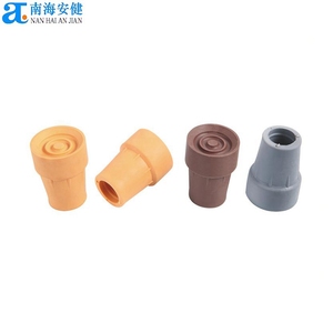 Embouts de <span class=keywords><strong>canne</strong></span> de marche pour la rééducation, <span class=keywords><strong>embout</strong></span> en caoutchouc à trois points d'appui, béquille grise en TPR durable et légère, charge maximale 75 kg - Product Image 4