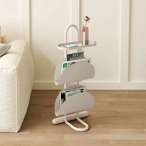 Porte-revues maison étagère sol Table de chevet étroite <span class=keywords><strong>lumière</strong></span> luxe haut de gamme mobile <span class=keywords><strong>petite</strong></span> Table basse - Product Image 2