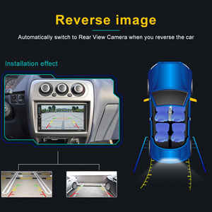 <span class=keywords><strong>Reproductor</strong></span> MP5 para Auto <span class=keywords><strong>7018B</strong></span> Doble DIN de 7 Pulgadas con Radio Estéreo, Control Remoto del Volante, Marco Metálico, Soporte y Cámara de Reversa - Product Image 4
