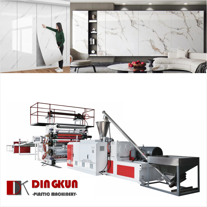 Automatic PVC Artificial Marble Sheet Production