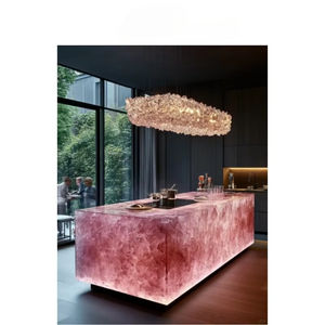 Encimeras de Cocina de Piedra Semipreciosa de Mármol, Retroiluminadas Personalizadas, Translúcidas, Modernas, Pulimentadas, para Uso en Hoteles - Product Image 2