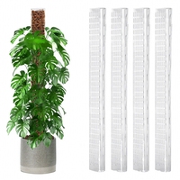 Support de fixation en plastique pour plantes, pour poteaux de mousse, bambou, lierre vert et diverses plantes grimpantes