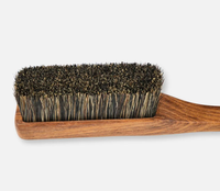 Brosse d'escalade portable et durable avec logo personnalisé OEM, en bois de bambou et pinceau à poudre