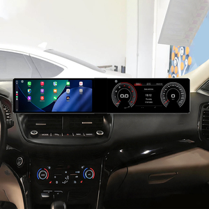 ZWNAV Double écran de navigation multimédia virtuel de 12,3 pouces, navigation GPS Android 13 pour Ford <span class=keywords><strong>Escape</strong></span> 2013-2018, mise à niveau - Product Image 1