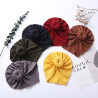 Bonnet bébé en forme de donut, élastique, extensible, pour nouveau-né, fille et garçon, turban bébé indien, bonnet, accessoires pour cheveux
