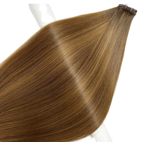 Cheveux Remy Européens Qualité Salon 2026 Double Drawn Genius Weft pour Extensions de Cheveux Ondulés et Lisses