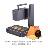 LaserPecker 2, Grabador Láser Portátil de Mano, Máquina de Corte Láser para Madera, Bambú, Cuero, Acrílico, Manualidades DIY