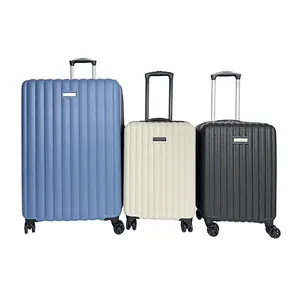 Ensembles de valises étanches de marque OEM unisexe 20 "28" en 2 pièces, blanc, bleu et noir