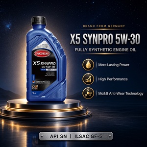 Huile moteur entièrement synthétique X5 SYNPRO 5W30 API SN ILSAC GF-5, optimisée pour l'économie de carburant, huile moteur performante, <span class=keywords><strong>lubrifiant</strong></span>, vente en gros - Product Image 1