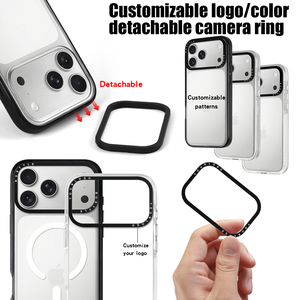 Chất lượng cao tùy chỉnh chống vàng rõ ràng từ trường hợp điện thoại cho <span class=keywords><strong>Iphone</strong></span> 17 16 15 14 13 Pro Max tinh thể tác động di động Cover quay lại - Product Image 5