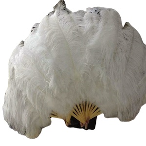 Lớn Màu Trắng Đà Điểu Lông Fan Handmade Phụ Nữ Của Trang Phục Phụ Kiện Hot Bán Tea Party Holiday Wedding Photoshoots April - Product Image 1