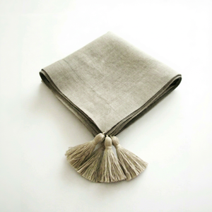 High Quality Soft Touch Green Tassel <b>Linen</b> Cotton <b>Table</b> Napkins Classic Square Napkins Handmade Natural <b>Linen</b> Exported Zed Aar - Product Image 1