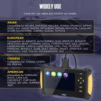 AUTOOL CS606 OBD2 profesional del escáner coche herramienta de diagnóstico de todo el sistema de herramienta de diagnóstico OBD 2 reajustar herramienta lector de código