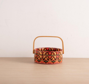 Bohemian Red Mandala Floral Ceramic Dinnerware <b>Set</b>, Customizable Plates Bowls <b>Bakeware</b> for Wholesale - Product Image 4