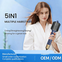 Sèche-cheveux professionnel ionique 5-en-1 de 1800 W avec moteur BLDC haute vitesse 110 000 tr/min pour boucler et lisser