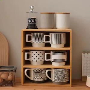 Bamboo Desktop <b>Storage</b> <b>Box</b> Rectangle Standing Type 2L Office Organizer Living Room Bedroom <b>Kitchen</b> Tidy Stationery <b>Storage</b> - Product Image 1