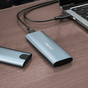 Carcasa Externa para Disco Duro Oscop M.2 Sata Nvme, Usb3.1 Tipo C para Unidad de Estado Sólido Pcie Ssd, Plateada - Product Image 1