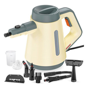 <span class=keywords><strong>Nettoyeur</strong></span> <span class=keywords><strong>vapeur</strong></span> pressurisé à <span class=keywords><strong>vapeur</strong></span> électrique portable 1350W pour la maison cuisine salle de bain voiture 9 pièces accessoires - Product Image 4
