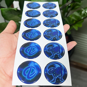Custom 3D Clear Dome Epoxy Resin <b>Stickers</b>, Cartoon Vinyl Round Waterproof <b>Logo</b> <b>Stickers</b> for Kids Decoration - Product Image 5