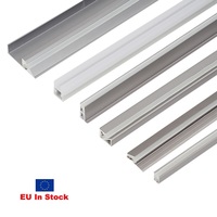 Boîtier en alliage d'aluminium de la série 6000 de bandes lumineuses à LED de vente directe de l'UE avec profilé en aluminium à LED encastré