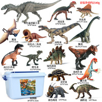 Jouets de dinosaures pour enfants yxs Jurassic, figurines d'animaux sauvages : ensemble de modèles Tyrannosaurus Rex et Mosasaurus