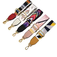 Kunden spezifische Boho Schulter gurte für Mode Luxus Handtaschen Polyester Gurt bänder für Taschen