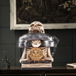 Ingrosso film <span class=keywords><strong>Vintage</strong></span> retrò riprese fatte a mano intaglio arte Halloween incandescente per la decorazione del telefono modello astratto in resina per Desktop - Product Image 4