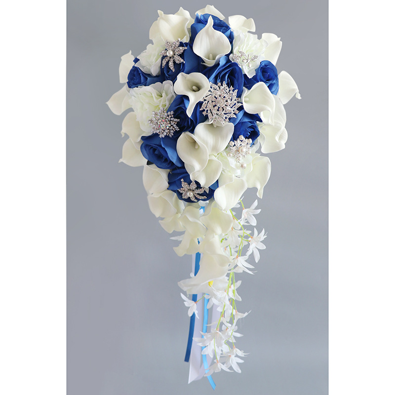 White + sapphire blue