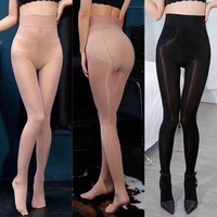 Indestructible femmes noir haute stretch velsatis huile transparente brillant brillant classique collants sexy collants bas
