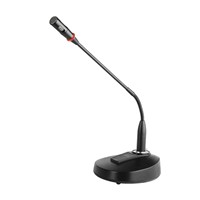Microphone professionnel filaire XLR col de cygne Haitian HT-808, alimentation fantôme 48V, super cardioïde directionnel, pour diffusion, conférence et bureau