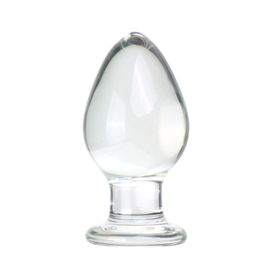 منتجات جنسية جديدة للبالغين 5 قطر زجاج شفاف سدادة شرجية كبيرة للاستمناء المثير - Product Image 4