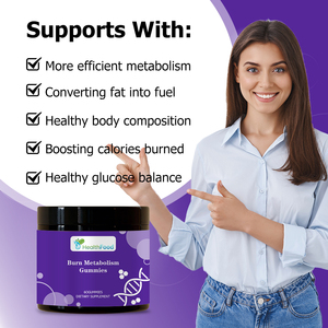 High Quality Herbal Slim Burn Metabolism Gummies Appetite Suppression Weight Loss Gummies Reduce Cravings Carb Absorption - Product Image 3