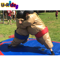 Costumes de lutte sumo gonflables en PVC unisexes personnalisés pour enfants et adultes pour toboggans d'obstacles de piscine de sport en vente!
