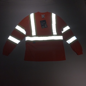 Custom Logo Fluorescent Hi Vis Workwear Long Sleeve Yellow Work Tops Construction <strong>Engineer</strong> Reflective Quick Dry Safety <strong>T</strong> <strong>Shirt</strong> - Product Image 6