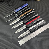 Couteau de poche pliable Microt Premium M390 en acier avec manche en alliage d'aluminium pour la survie en plein air, la chasse, le camping, EDC, pour la défense personnelle