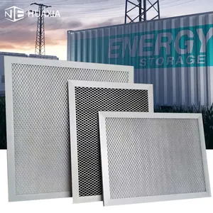 Electrical machine vent air filter frame aluminum dust proof customized filter panel fabric Cotton g4 panel filter