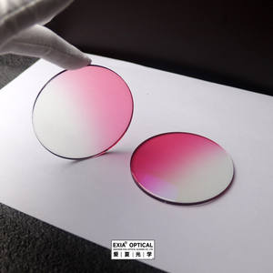 EXIA-Objectif X56 photochromique gris <span class=keywords><strong>MR</strong></span>-8 1.61, verres de lunettes de soleil, revêtement rotatif, photochromique, dégradé de rose, SHMC, revêtement bleu - Product Image 5