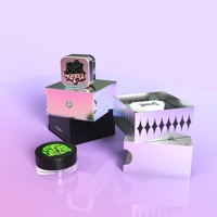 Caja de Papel Rígido con Cajón Deslizante Impresa Personalizada para Envasado de Frascos de Vidrio a Prueba de Niños de 5 ml