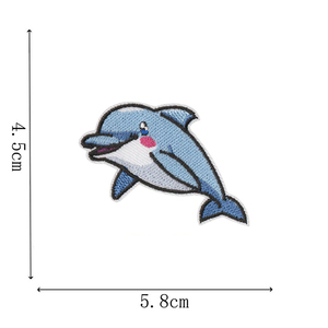 แพทช์รูปโลมาปักลายสัตว์ทะเลน่ารัก รีดติดได้ - Product Image 3