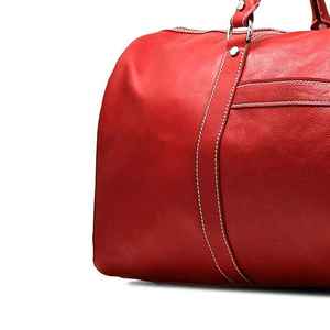 Bolsa de Viaje de Lona y Cuero Premium con Cierre Transparente para Gimnasio, Fin de Semana, Viajes de Negocios, Duradera - Product Image 5