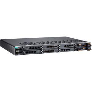 Commutateur Ethernet modulaire Moxa PT-G7728 avec 48 ports RJ45 1000 Mbps, protocole IEEE 802.3, appareil de mise en réseau d'entreprise - Product Image 1